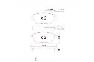 Klocki Hamulcowe Fiat Punto Evo 09- Zimmermann
