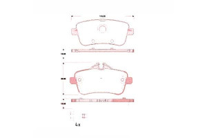 Klocki Hamulcowe Mercedes W166 Ml-klasa 11- Tył Zi