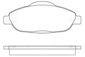 Klocki Hamulcowe Peugeot 3008 5008 308 17.8mm Wva2