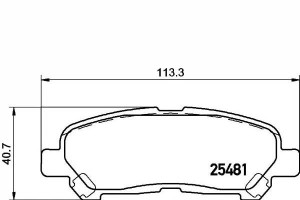 Klocki Hamulcowe Tył Toyota Highlander Highlander
