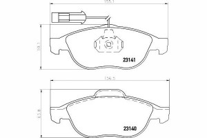 Klocki Hamulcowe Alfa Romeo 156 Lancia Lybra 1.6/1
