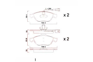 Klocki Hamulcowe Alfa Romeo 156 2.0-2.5 97- Zimmer