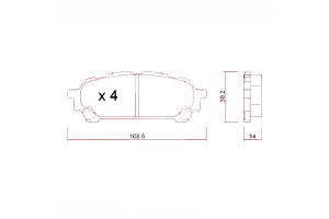 Klocki Hamulcowe Subaru Impreza 02- Tył Zimmermann
