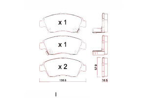 Klocki Hamulcowe Honda Civic 94-05 Zimmermann
