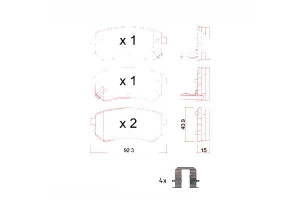 Klocki Hamulcowe Kia Picanto 04-11 Tył Z Czuj. Zim