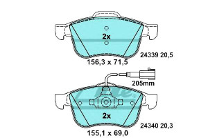 Klocki Hamulcowe Alfa Przód 159 Spider 1,8-2,2 05-