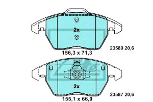 Klocki Hamulcowe Ceramiczne Audi A1 Seat Ibiza Iv