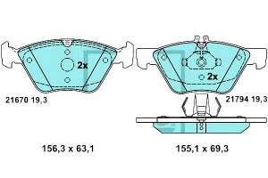 Klocki Hamulcowe Ceramiczne Mercedes E T-model (s2