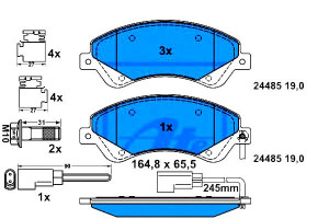 Klocki Hamulcowe Ford Przód Transit 2,2 Tdci 06-14