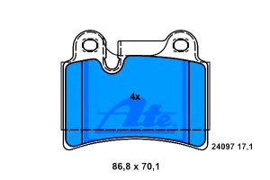 Klocki Hamulcowe Vw Touareg 2.5d-6.0 10.02-05.10 A