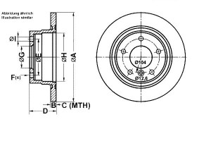 Tarcze Hamulcowe 2szt. Bmw 1 (f20) 1 (f21) 2 (f22