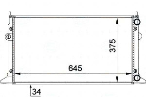 Chłodnica Silnika Behr Hella 7m0121253b 95vw8005ab