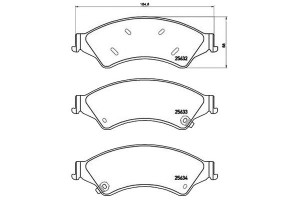 Klocki Hamulcowe Ford Ranger 11- Przód Brembo