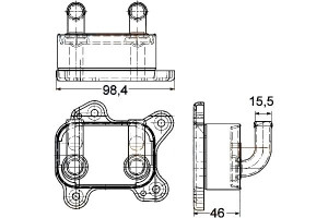 Chłodnica Oleju Hella 97223705 650616 156005n Ol35