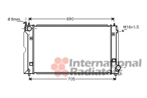 Chłodnica Silnika Toyota Van Wezel