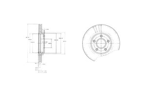 Tarcze Hamulcowe 2szt Ford Tourneo Connect Transit