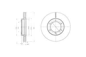 Tarcze Hamulcowe 2szt Toyota Dyna 2.5d/3.0d 07.01-