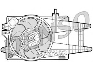 Wentylator Chłodnicy (z Obudową) Fiat Idea Punto 1