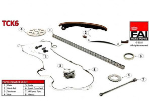 Zestaw Łańcucha Rozrządu Fiat 1,3jtd Fai Autoparts