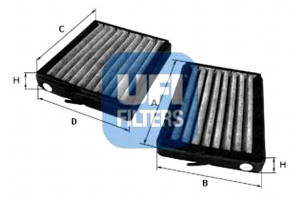 Filtr Kabinowy Db W203 C203 C209 Ufi