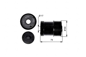Koło Pasowe Alternatora Ford Transit 2.4d 01.00-08