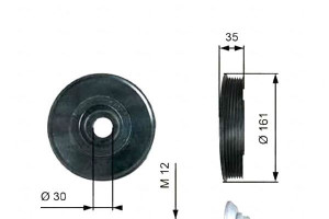 Koło Pasowe Wału Korbowego Volvo C30 S40 Ii S80 Ii