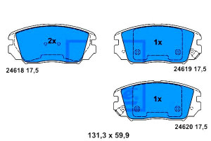 Klocki Hamulcowe Hyundai Grandeur Sonata V 2.0-3.3