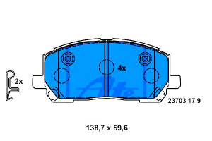Klocki Hamulcowe Lexus Rx 3.0 10.99-05.03 Ate