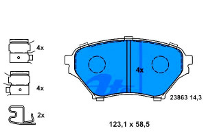 Klocki Hamulcowe Mazda Mx-5 Ii 1.6/1.8 05.98-10.05