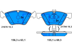 Klocki Hamulcowe Mercedes Przód W211 S211 2,6-3,7