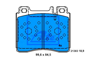 Klocki Hamulcowe Mercedes S (c140) S (w140) 2.8-6.