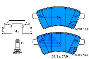 Klocki Hamulcowe Suzuki Przód Sx4 1,5-1,6 1,9-2,0d