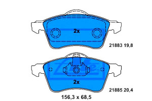 Klocki Hamulcowe Vw Transporter Iv 1.9d-2.8 07.90-