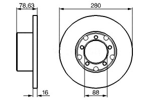 Tarcze Hamulcowe 2szt Mercedes Przód 207-507 77- B