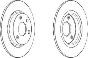 Tarcze Hamulcowe 2szt Citroen Ax Saxo Peugeot 106