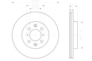 Tarcze Hamulcowe Hella Pagid 45251s6fe10 Dsk2387 2