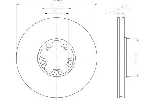 Tarcze Hamulcowe Hella Pagid 1c1w1125ab 1c1w1125aa
