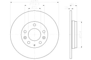 Tarcze Hamulcowe Hella Pagid G25y26251 Gf3y26251 A