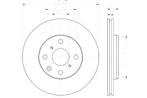 Tarcze Hamulcowe Hella Pagid 4246f0 4246j0 424955
