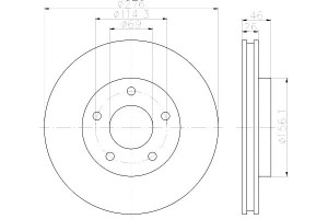 Tarcze Hamulcowe Mintex 5105513aa 4615a115 4615a19