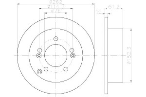 Tarcze Hamulcowe Mintex 584110a000 5841139600at 58
