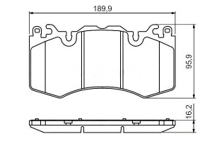 Klocki Hamulcowe Landrover Przód Range Rover 11- B