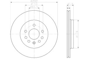 Tarcze Hamulcowe Mintex 257102 46836490 3126969 56