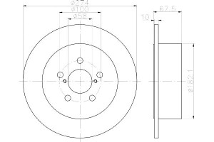 Tarcze Hamulcowe Mintex 26700ag000 26700ag001 Dsk2