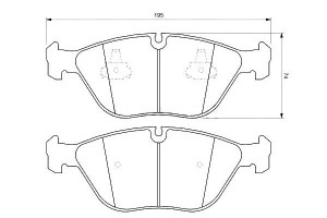 Klocki Hamulcowe Mercedes Przód W210 08 99- Bosch