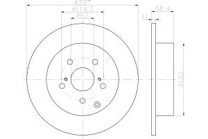 Tarcze Hamulcowe Mintex 424310f020 Dsk2814 411168