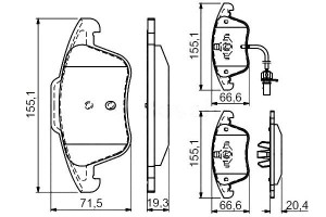 Klocki Hamulcowe Vw Przód A4 A5 07- Bosch