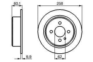Tarcze Hamulcowe 2szt. Bmw 3 (e21) 3 (e30) 1.6-2.7