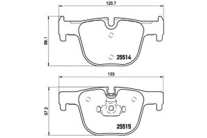 Klocki Hamulcowe Bmw 3 F30 11- Tył Brembo
