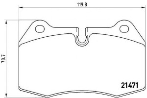 Klocki Hamulcowe Bmw 7 E38 94-01 Brembo